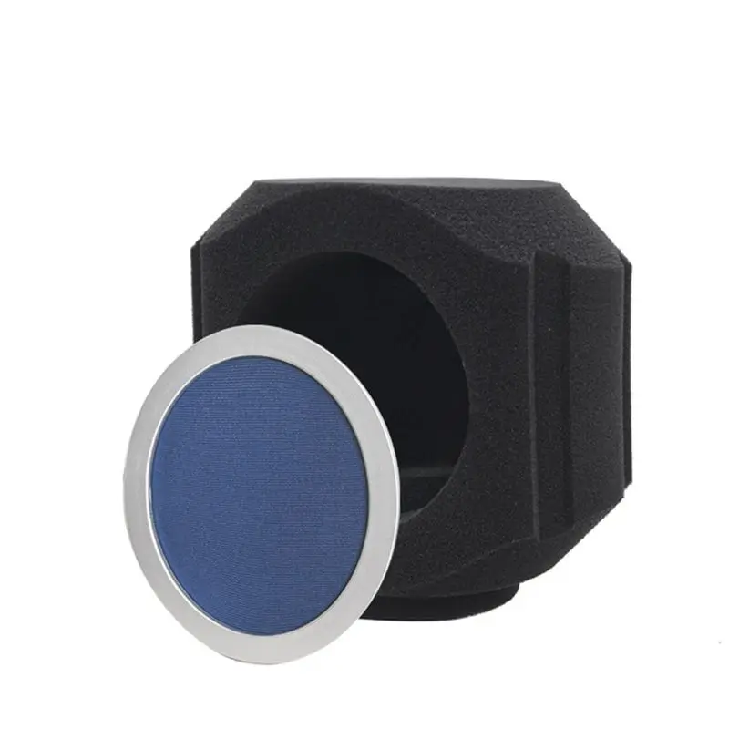 B04C-C5 Microphone Wind Shield Acoustic Filter Professional Condenser Mic Studio Sponge Soundproof Protection Cover