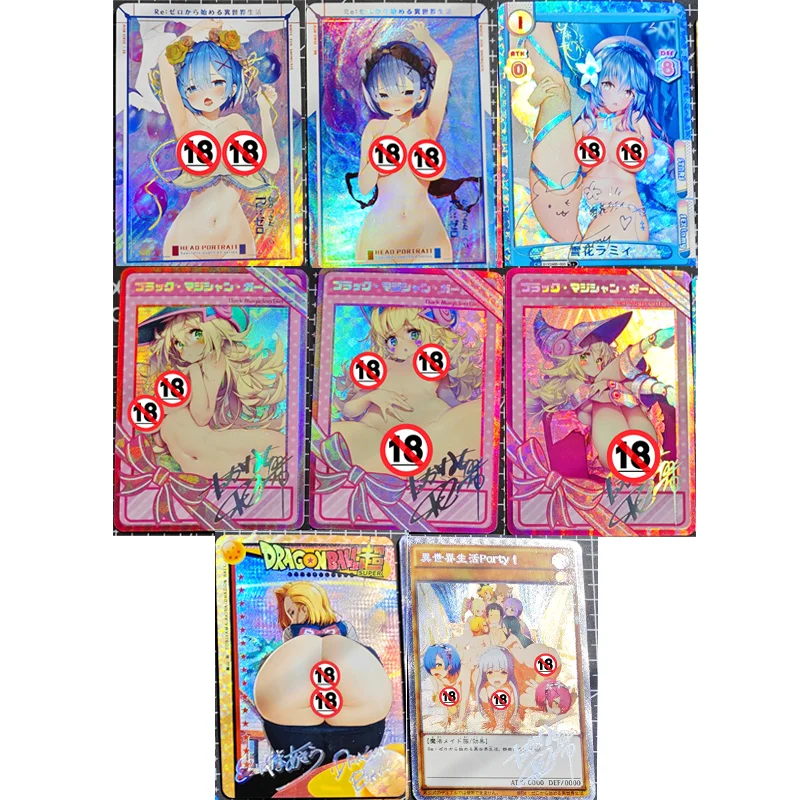 

Yu Gi Oh Dark Magician Girl Rem Android 18 ACG Sexy Nude Toys Hobbies Hobby Collectibles Game Collection Anime Cards