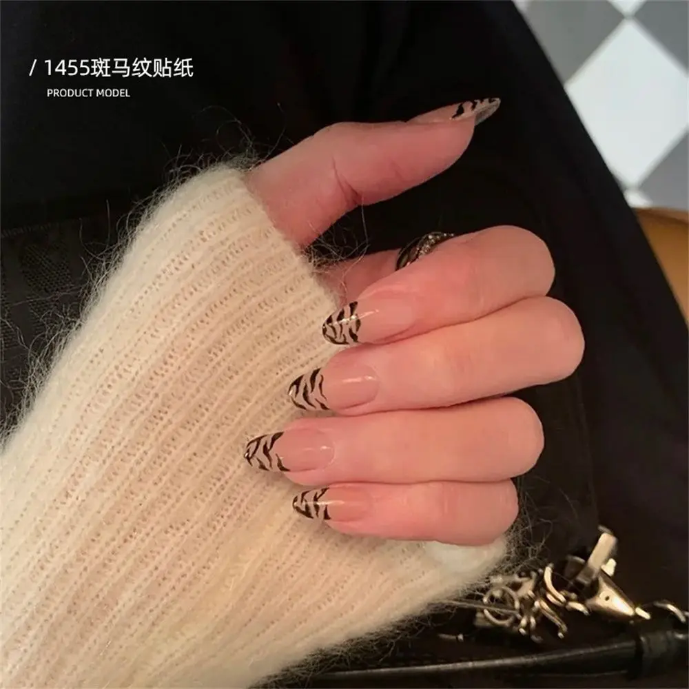 Manicure Tools Self Adhesive Tiger Print 3D Nail Decals Nail Art Decorations Animal Tiger Nail Sticker Leopard Nail Art Sticker