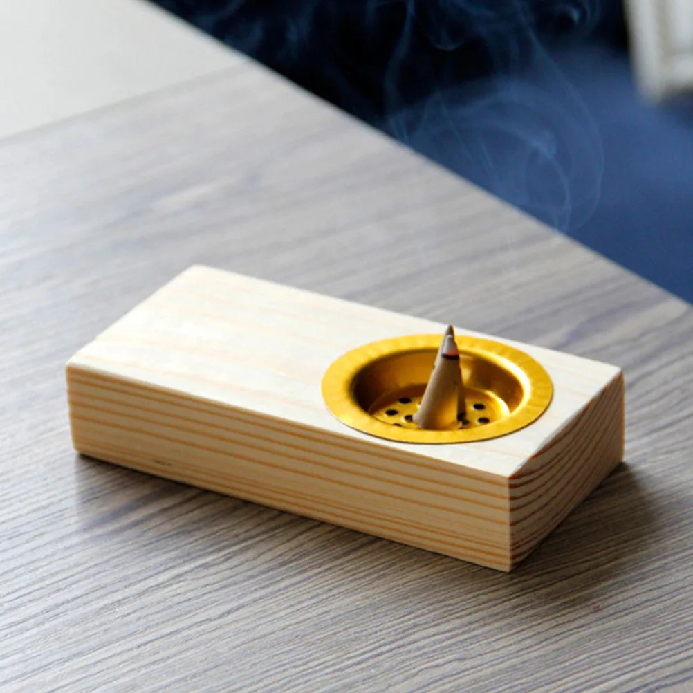 

Premium Rectangle Incense Burner Wooden Aroma Stove for Living Room Hotel Decor Creative Censer Tray Design Incense Stove Decor