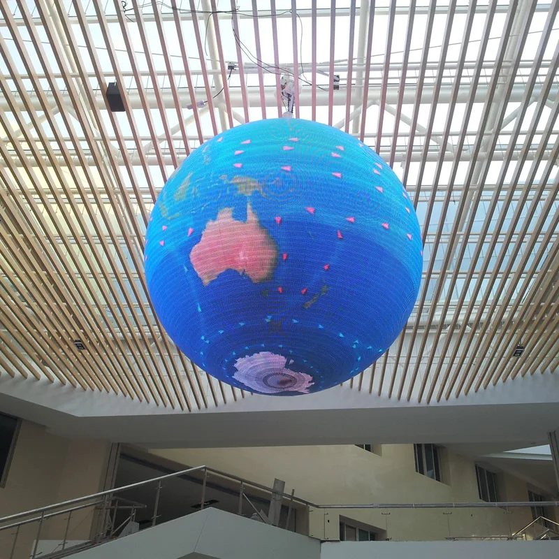 

Sphere LED Display P1.2/P1.5/P1.8/P2/P2.5/P3/P4/P5 pixel pitch Sphere LED Screen Factory Price LED Sphere Displays LED Ball