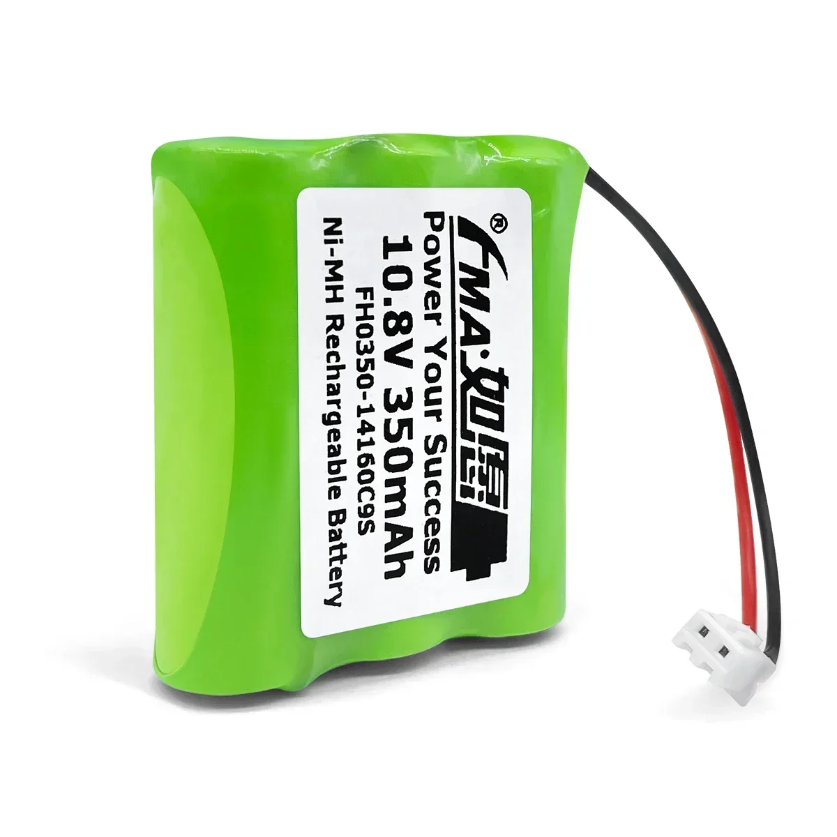 FMA 2.4V 3.6V 10.8V 350mAh 1/3AA Ni-MH Rechargeable Battery for Fetal Detector Sound & Light Toys CE Certified Long-Lasting