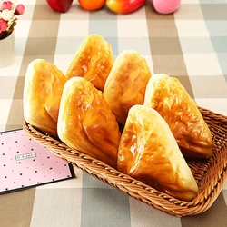Artificial Bread PU Simulation Soft Triangle Cake Model Fake Food Bakery Shop Window Display Props Home Ornament Wedding Decor