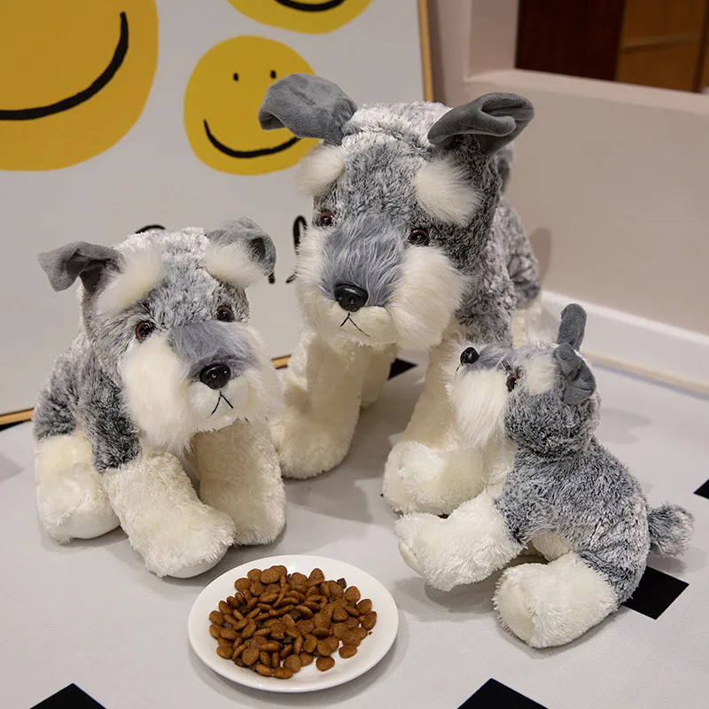 

Simulated Schnauzer Dog Plush Stuffed Toy Gift