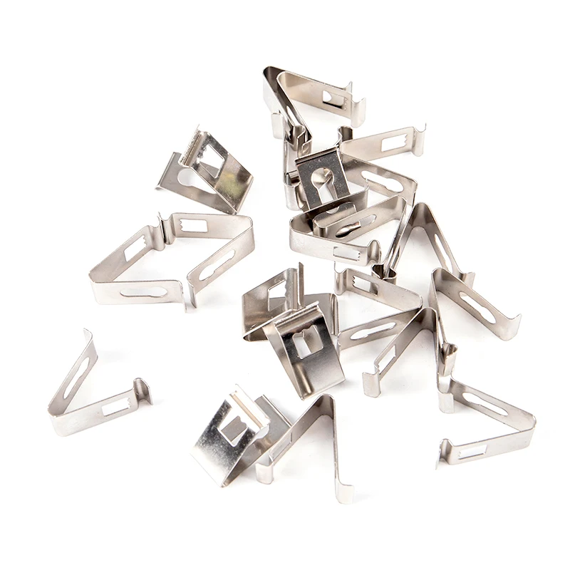 【New】20Pcs Photo Frame Clips Fasteners Hooks Metal Spring Turn Clip Hanger Painting Mirror Hanger