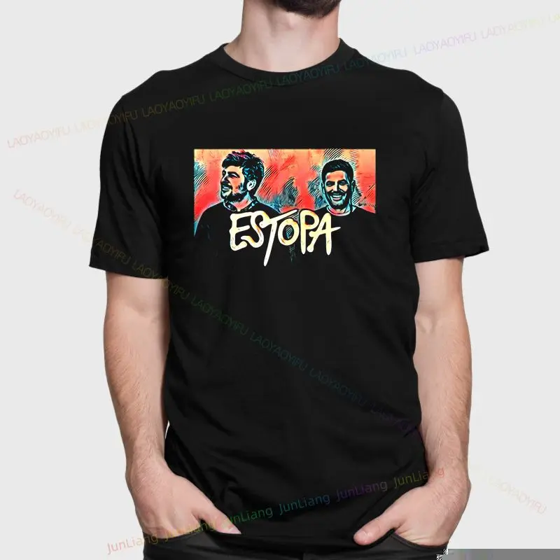 Camiseta gráfica de banda de Rock ESTOPA Tour 2025, camiseta retro de gran tamaño de Hip Hop para hombre, ropa de calle informal de moda de alta calidad, regalo