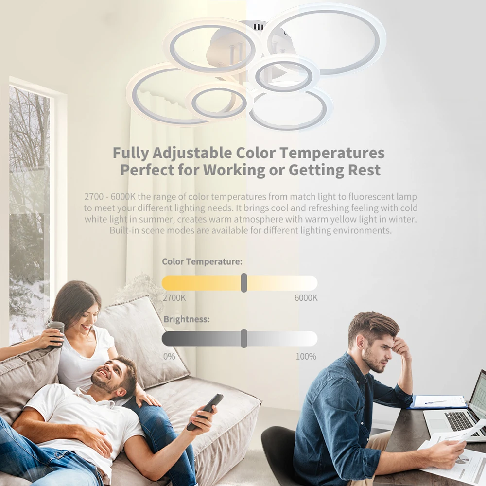 الحديثة LED الثريا عكس الضوء مصباح السقف قلادة عصابة ضوء إضاءة داخلية لغرفة المعيشة غرفة نوم ديكور المنزل مصابيح بريق