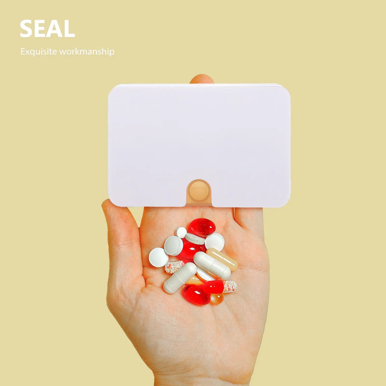 3Pcs Portable Travel Pills Box Organizer For Business Travel Compact Medicine Storage Small Multi-grid Daily Use