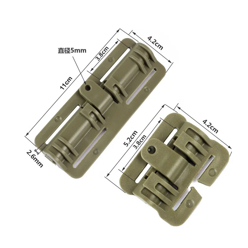 1pcs Tactical Vest Buckle Tactical Vest Quick Release Buckle Insert Strip Buckle Hinge Quick Release Buckle Slide