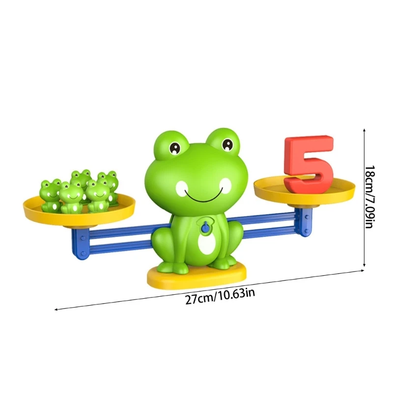 Y4qa Frogs Skala Skala Matematyka Zabawa dla dzieci Wczesne liczenie Umiejętności Rozwój