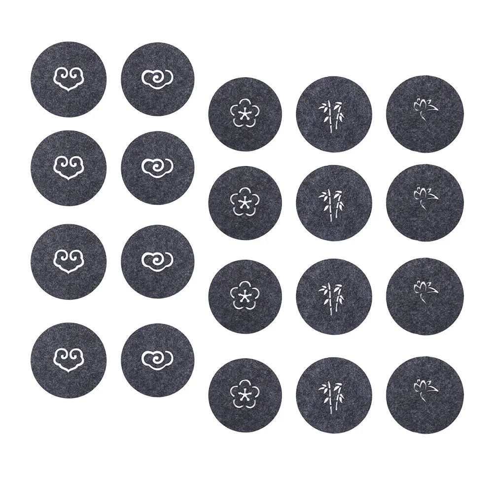 

20 Pcs Hollow Out Absorbent Coaster Cup Coasters Felt Pads for niture Table Anti Mat