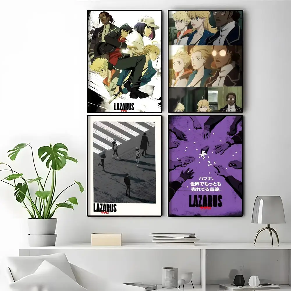 Anime L-LAZARUS Basement Wall Decor Wall Art Prints Damage Free Wall Art Poster