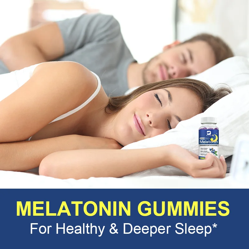 BEWORTHS Melatonin 10mg Gummies Anxiety Stress Relief Help Deep Sleep Insomnia Supplements Melatonin Healthy Sleep Tools