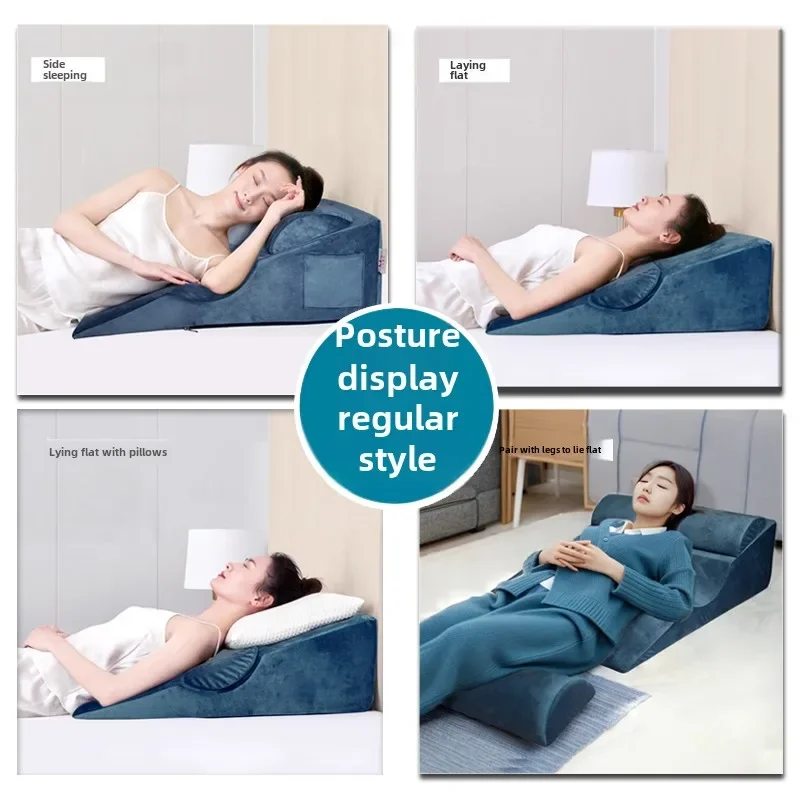 Position Side Sleeping Pillow Gastroesophageal Reflux Bile Slope Mattress Elderly Care Backrest Reflux Relief Pillow Reclining