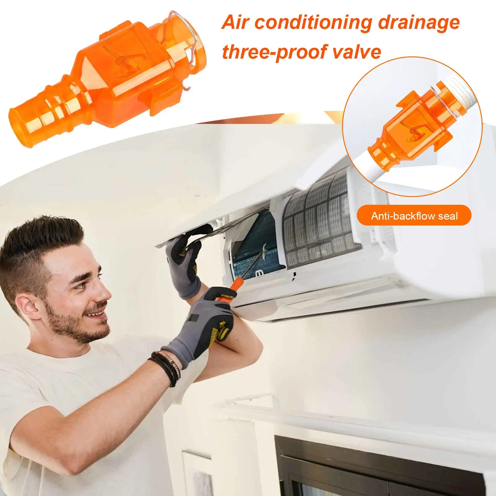 استنزاف التيار المتردد ثلاثة صمام مقاوم صمام مكافحة ارتجاعي طريقة واحدة تحقق صمام رائحة الحشرات الرياح الضوضاء الوقاية نظام HVAC الملحقات