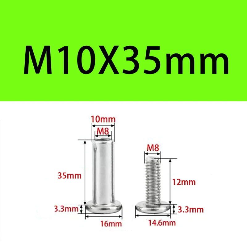 Kalosse M10 Bike Rear Shock Screws Bike Lockable Bolts Stainless 10mm Strong Screws