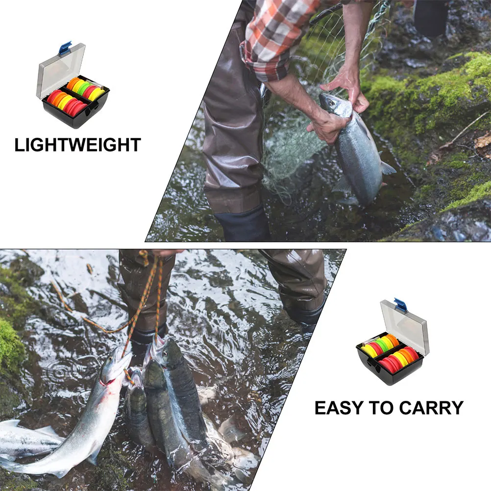 

10Pcs Round Plastic Fishing Winding Boards Mixed Color Essential Fishing Leader Holder Line Organizer Accessories