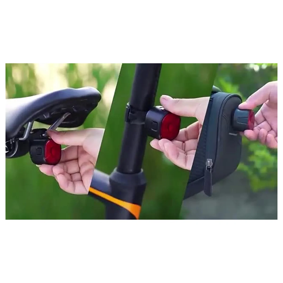 SYJZ Bicycle Taillights, Smart Automatic Brake Sensor Lights,Rechargeable Waterproof Riding Taillights, Bicycle Accessories