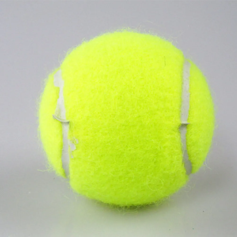 

3Pcs Training Tennis Balls Heavy Duty High Elasticity Deep Seam Design Natural Rubber Ideal for Tennis Ball Machine Beginners