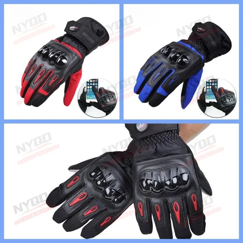 

Motorcycle Riding Gloves for Men High-strength Protection Anti Fall Breathable Material Motorcycle Gloves with Touch Screen