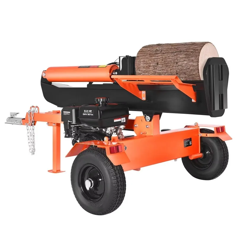 30 Tons Wood Splitter Machine 306CC Engine 2-Inch Ball Coupler Vertical & Horizontal Mode Auto Return for Forestry Harvest