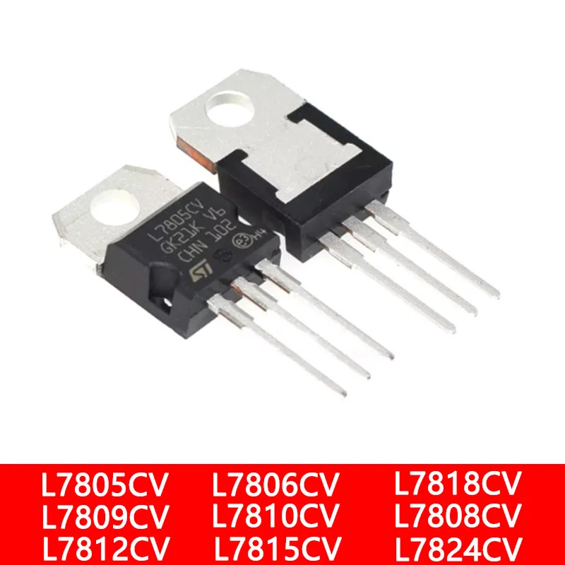 L7805CV L7806CV L7808CV/7809/7810/L7815/7818/L7812/L7824 220-TO Three-Terminal Regulator IC NEW