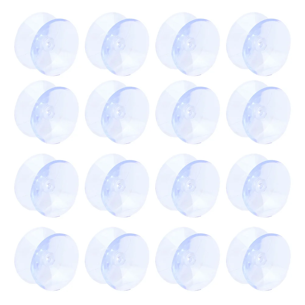 20Pcs Double Sided Suction Cups Glass Table Top Anti Slip Pads Clear Rubber Bumpers Furniture Protectors Non Adhesive Grippers