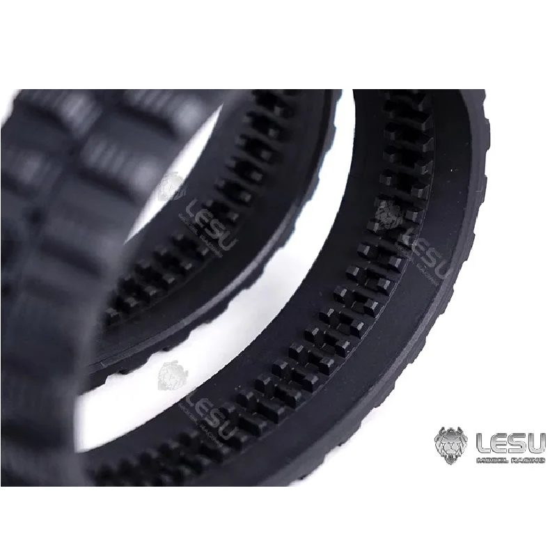 1/14LESU simulation model Engineering crawler small Bobcat loader rubber track strip modified