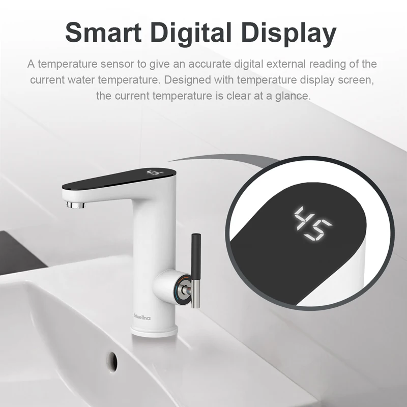 Robinet chauffe-eau électrique 3200W, 220V, sans réservoir, pour la cuisine