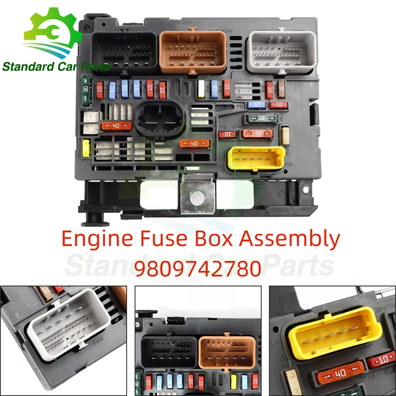 9809742780 Engine Fuse Box Assembly BSM R01 R18 R02 R19 Models For Citroen C4 PICCASO C5 Peugeot 3008 407 2008-2019