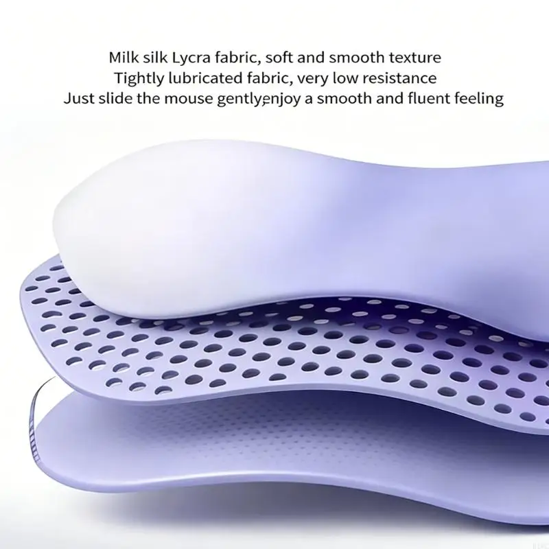 Cooling Wrist Pad Set For Typing Comfort Ventilated Texture Mouse Keyboard Support Slip Resistant 