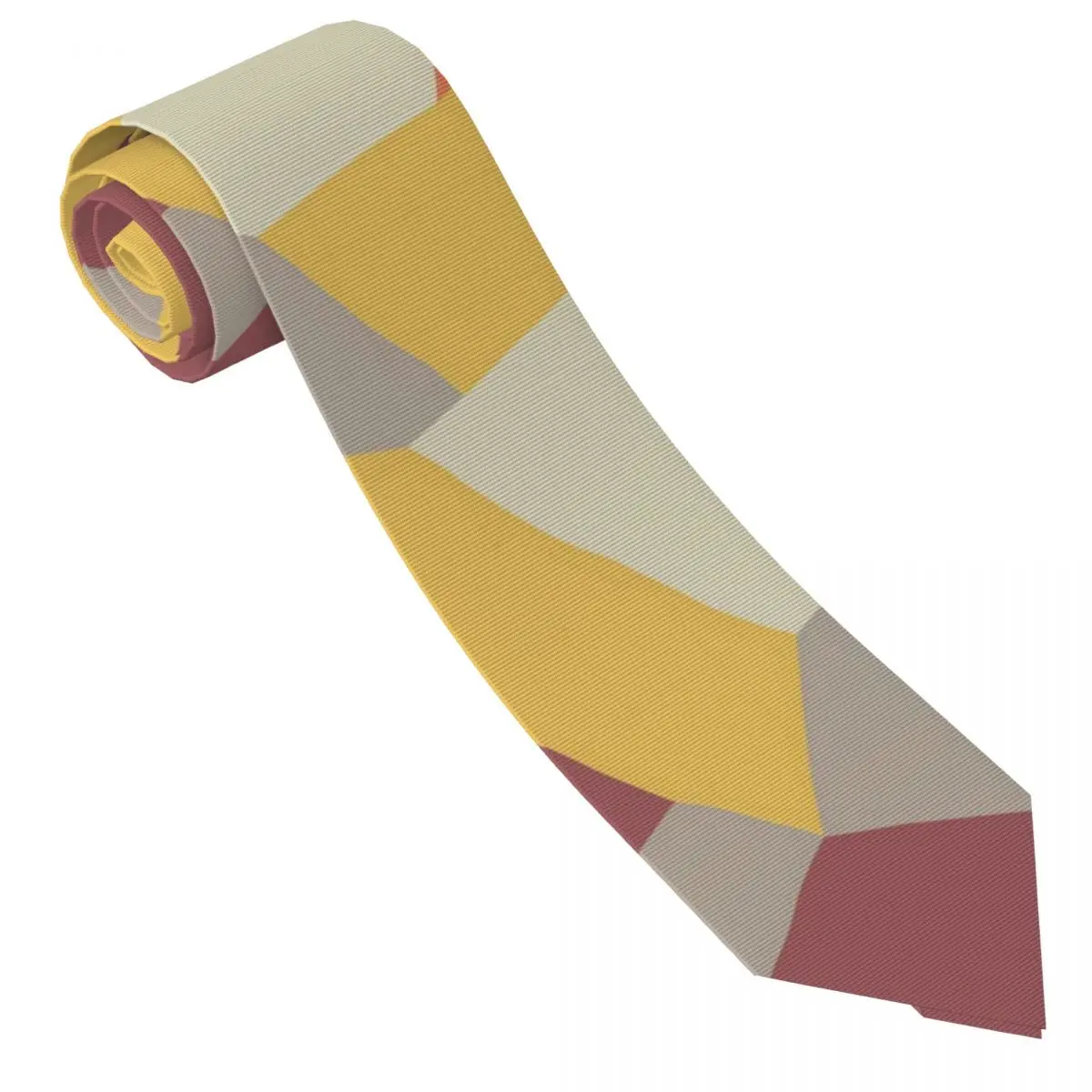 Color Block Print Tie Abstract Shape Business Neck Ties Men Cute Funny Necktie Accessories Quality Custom DIY Collar Tie