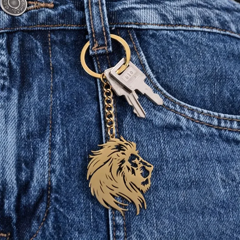 Auxauxme Personalized Company Logo Picture Keychain Stainless Steel Custom Kid's Art Drawing Name Keychain Jewelry Gift