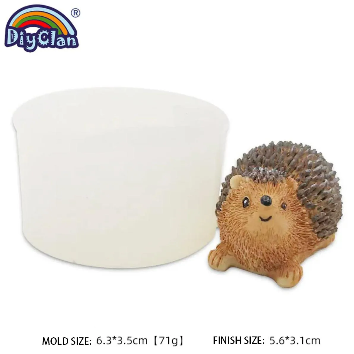 3D Cartoon jeż gips kadzidła silikonowe formy kreatywny zwierząt świeca foremka do czekolady ciasto dekorowanie narzędzia Moldes De Silicona