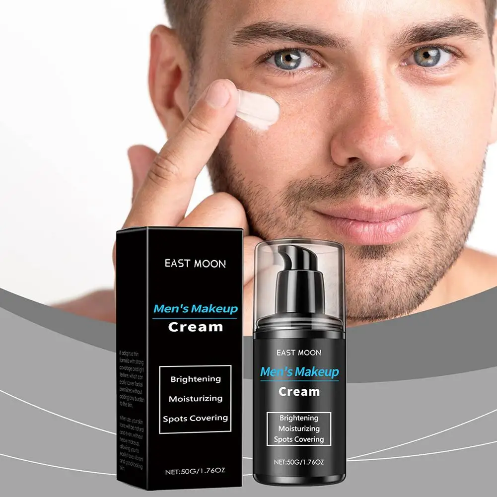 Nieuwe Natuurlijke Hydraterende Crème Voor Mannen Make-Up Gezicht Primer Crème Verbetering Van Ruwe Droge Huid Verhelderende Huid Lichtgewicht Lange I3d1