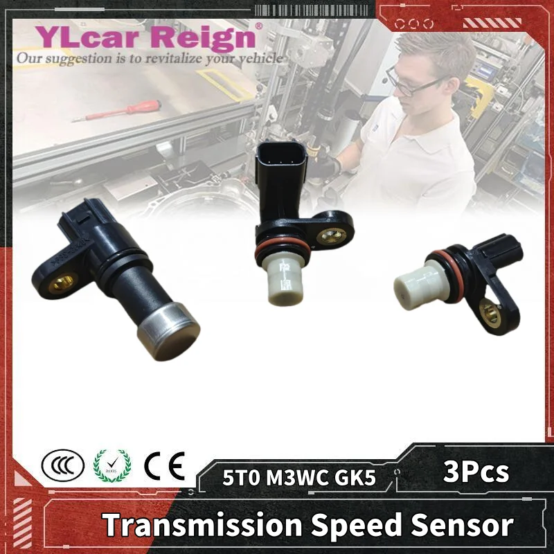 3Pcs 5T0 M3WC GK5 CVT Automatic Transmission Gearbox Speed Sensor 28810-R9L-003 28810-RJ2-003 for HONDA Fit CIVIC JAZZ HR-V Car