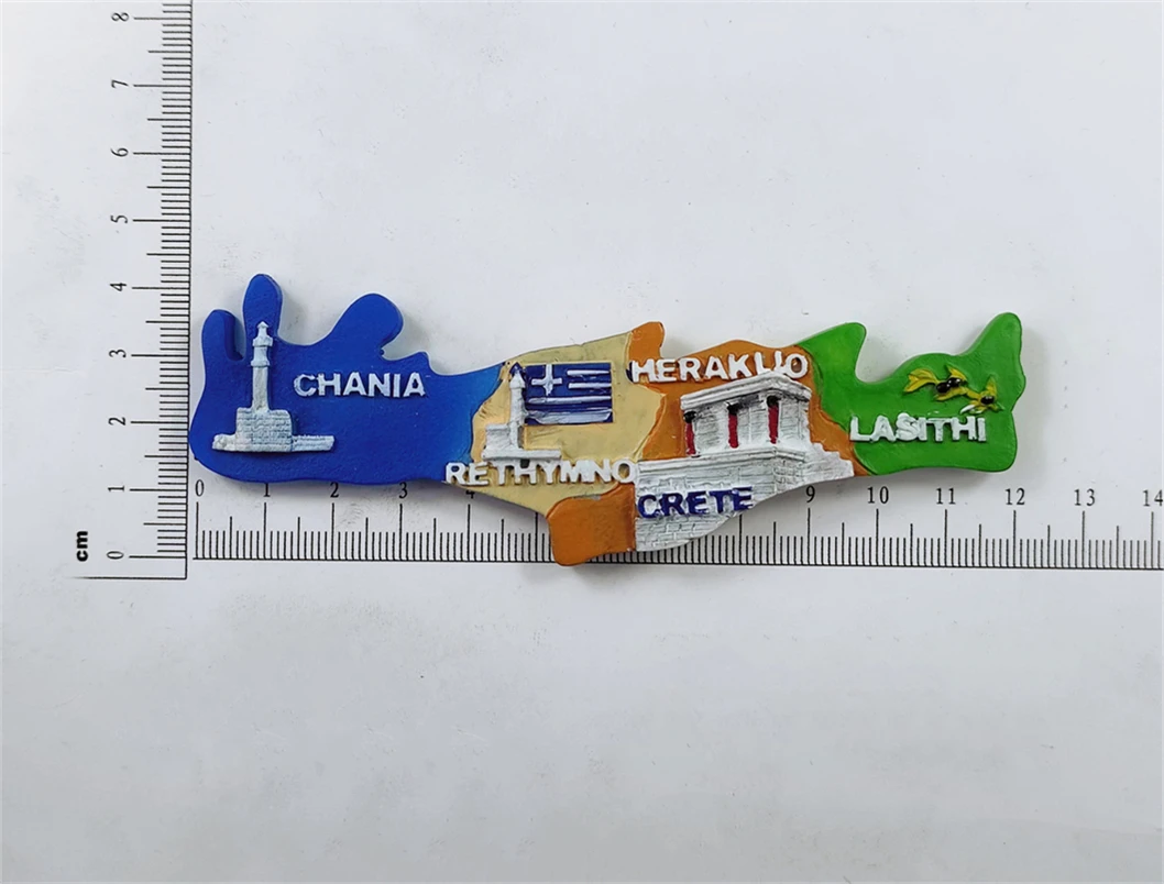 مغناطيس ثلاجة يوناني ثلاثي الأبعاد ، هدية تذكارية ، راتنج ، صناعة يدوية ، ثلاجة ، مجموعة ديكورات للمنزل والمطبخ