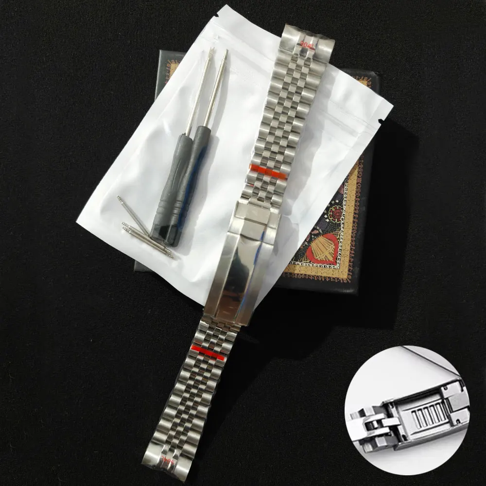 Watch Strap For Rolex Sub GMT Yacht Daytona Men Luxury Bracelet Mod Parts Replacement Accessories Jubilee Watch Bracelet 20mm