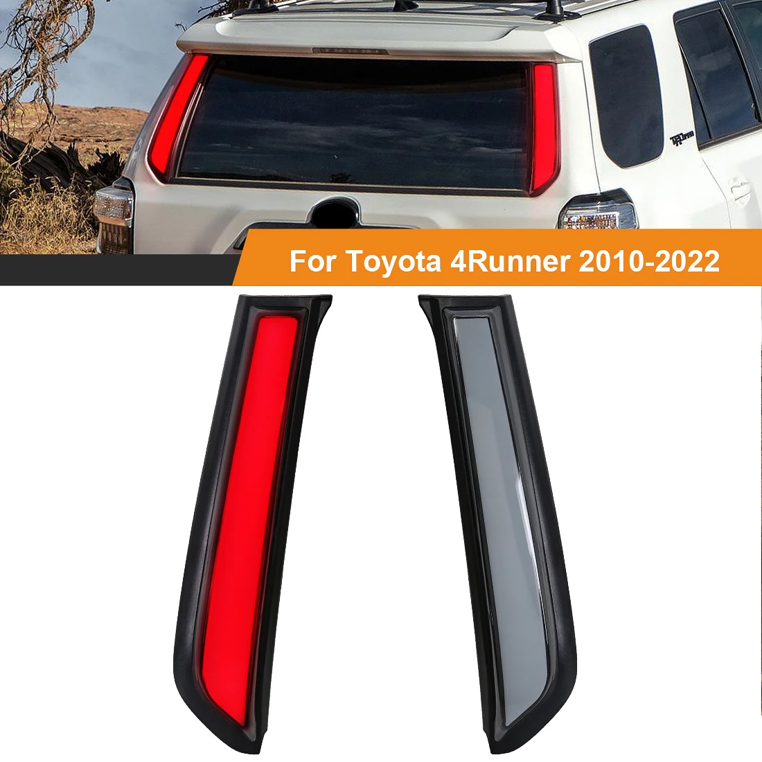 

Светодиодный задний стоп-сигнал для Toyota 4Runner 2010 2011 2012-2023, задний фонарь багажника, указатель поворота, сигнальная лампа на лобовом стекле, 12 В ​