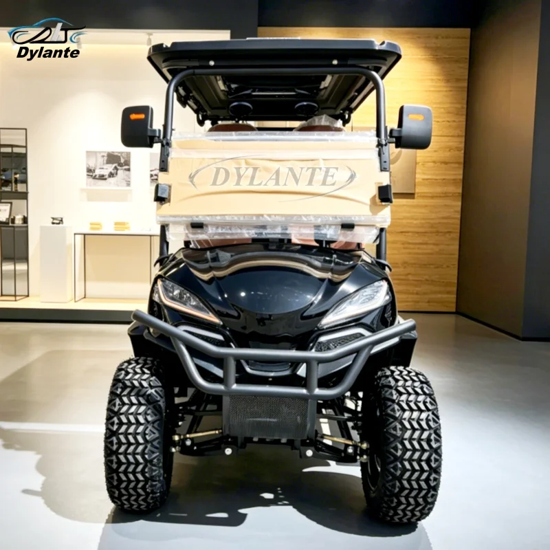 2026 Dylante High-End Popular Model 4-Seater Luxury Solar Off-Road Golf Cart with Sound System and Starlight Headliner