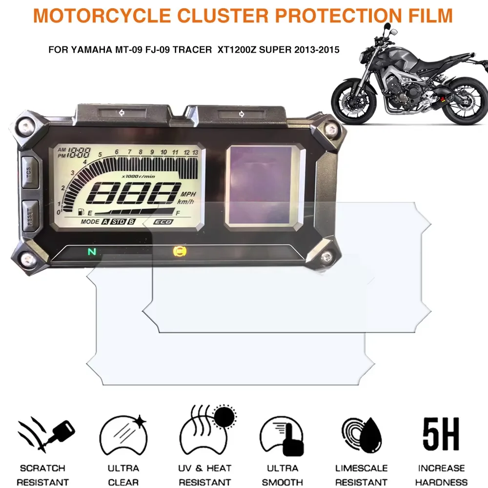 Motorcycle Cluster Scratch Dashboard Screen Protection Film Protector For Yamaha MT-09 FJ09 MT09 TRACER 900 FJ-09 SUPER TENERE