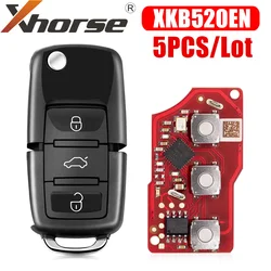 Xhorse XKB520EN 2nd Generation XKB501EN Wire Remote Key B5 Type 5pcs/lot Support Wireless Programming