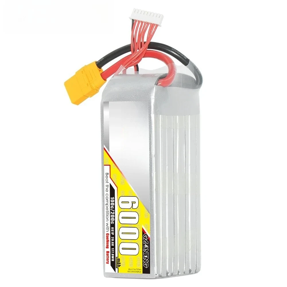 2025 hot sale GNB GAONENG 6000mah 8S 29.6V 100C 200C XT90 RC Air  RC LiPo Battery High Discharge C Rating Performance   Airplane