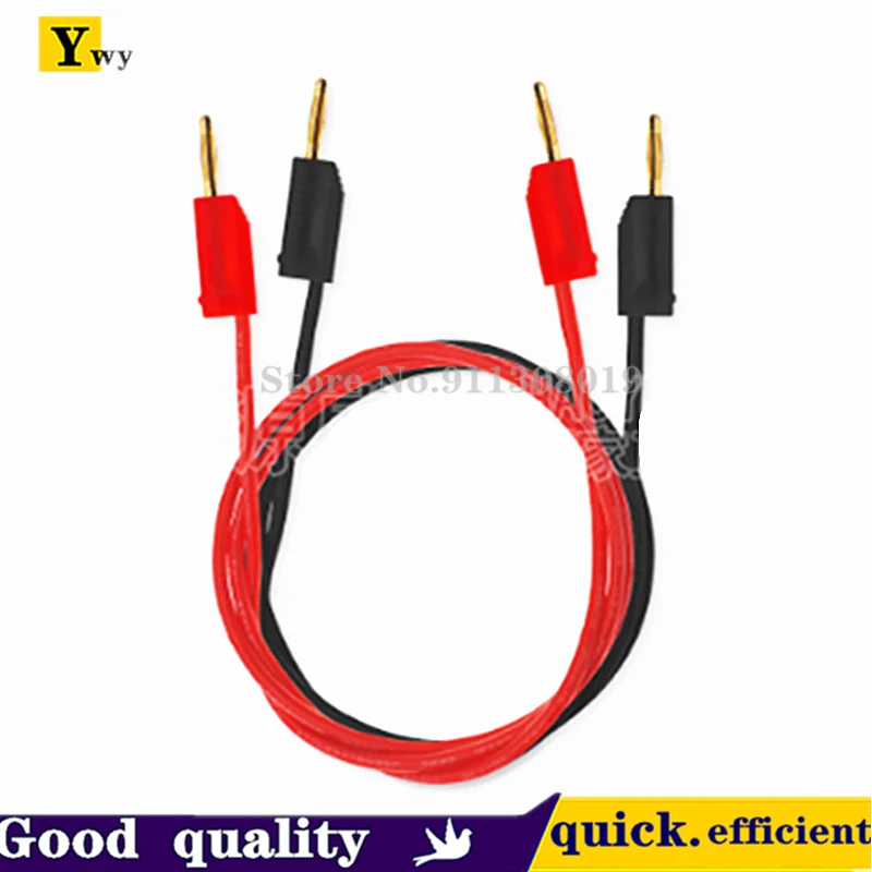 Pure copper gold-plated double-head 2mm banana plug test wire K2 teaching experiment short circuit wiring can be superimposed an