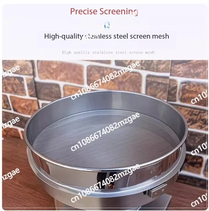 Stainless Steel Vibrating Sifter Electric Powder Sifter For Herbal Wood Food Compact Sieve Machine