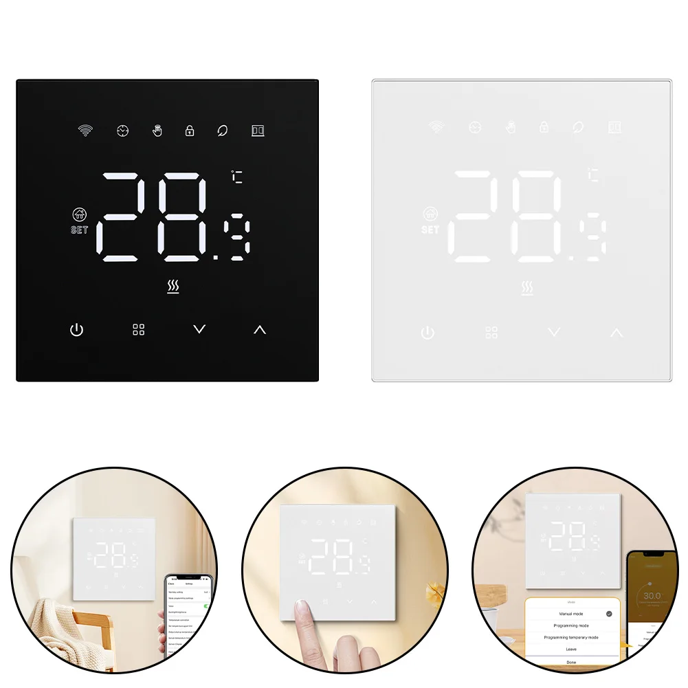 Tuya WiFi Smart Thermostat LCD Display Touch Screen for Electric Floor Heating Water/Gas Boiler Temperature Remote Controller