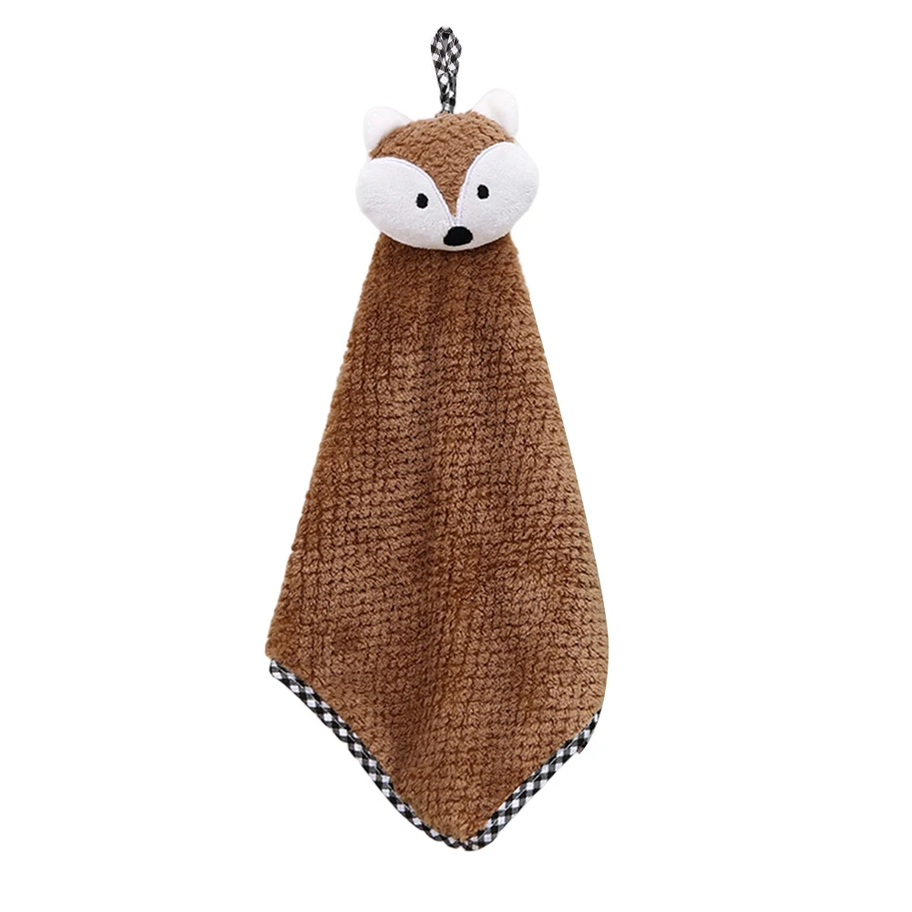 Kitchen Towel Absorbent Towel Bathroom Decor Charming Design Cleaning Rag Exceptional Absorbency Gentle Material Hanging Hole