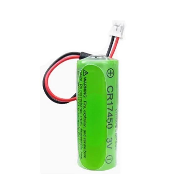 

CR17450 battery 3.0V 2500mAh non-rechargeable lithium-ion battery with 2.0 white, plug -