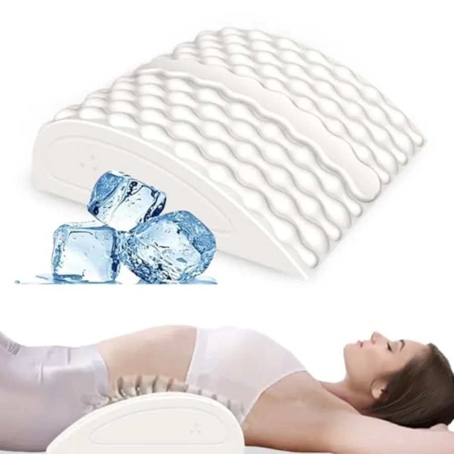 

Hot and Cold Therapy FSA Pillow for Sciatica Pain Relief Ice Massage and Heating Strecthing - Lumbar Support Pillow for Back Hi