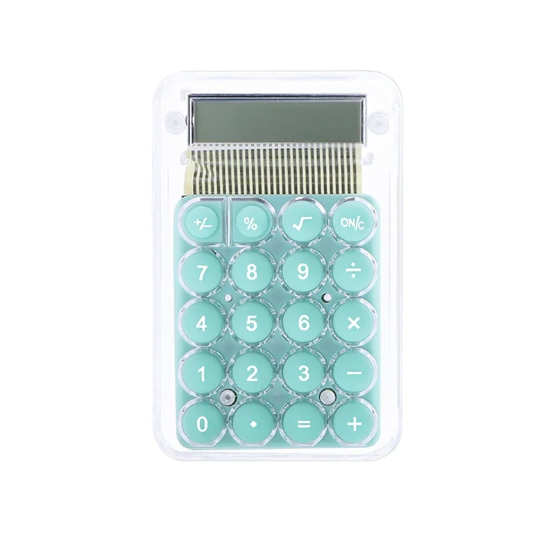 Candy Color Pocket Calculator 8 Digit with LCD Display, Standard Function Mini Electronic Calculator for Office, Home